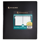 AT-A-GLANCE Three-Year Monthly Planner, 9 x 11 Inches, Black...