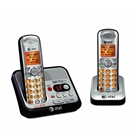 AT&T EL52200 DECT 6.0 Cordless Phone, Silver/Black, 2 Handsets