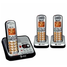 AT&T EL52300 DECT 6.0 Cordless Phone, Silver/Black,3 Handsets