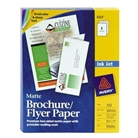 Avery 8324 Inkjet Matte Texture Brochure/Flyer Paper, White,...