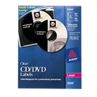 Avery Clear CD Labels for Laser Printers, 40 Disc Labels and...