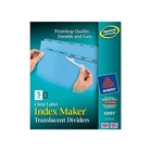 Avery Index Maker Translucent Dividers with Clear Labels, 5 ...