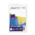 Avery Self-Adhesive Removable Labels, 1-Inch Diameter, White...