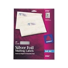 Avery Silver Foil Mailing Labels for Inkjet Printers, 3/4" x...