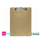 BAZIC Hardboard Clipboard with Low Profile Clip, Standard Si...