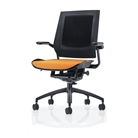 Bodyflex BF4100ORG Office Chair with Black Frame and Orange ...