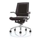 Bodyflex BF4300BLK Office Chair with Chrome Frame and Black ...