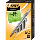 BIC Round Stic Xtra Life Ball Pen, Medium Point (1.0 mm), Bl...