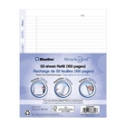 Blueline MiracleBind Notebook Refill Sheets, 50 Sheets, 9.25...