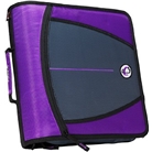Case-it Large Capacity 3-Inch Zipper Binder, Purple, D-146-PUR