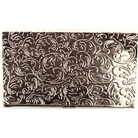 Deluxe Chrome Steel Metal Business Card Holder in Silver Finish