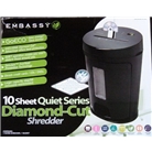 Embassy - 10 Sheet Quiet Series Diamond-Cut Shredder (GoECO)
