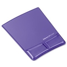 Fellowes Microban? Purple Gel Mousepad with Built-in Wrist S...