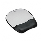 Fellowes Mouse Pad w/Wrist Rest, Nonskid Back, 8 x 9-1/4, Si...