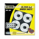 Fellowes Two-Sided CD/DVD Refill Sheets for Three-Ring Binde...