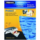 Fellowes Protect 7 Mil Letter Glossy Laminator Pouches, 100 Pack