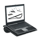 Laptop Riser, w/Cooling Vent, 13-3/16"x11-3/16"x4", Black Pearl