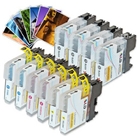 LD © Brother Compatible LC65 Bulk Set of 10 High Yield Ink C...
