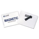 Name Badge Holder Kits, Magnetic, Top Load, 3" x4", 20/BX