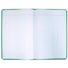 National Brand Record Book, Green Canvas, 12.125 x 7.625 Inc...