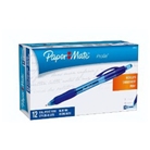 Paper Mate Profile Retractable Ballpoint Pens, 12 Blue Ink P...