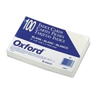 Plain Index Cards, 4 x 6, White, 100 Cards/Pack (ESS40) Cate...