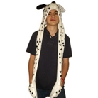 Plush Animal Hat Dalmatian Ski Hood Polyester Unisex Long wi...