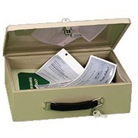 PM Company 4968, Cash Boxes Fire Retardant Security Box, 12-...