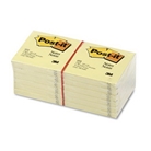 Post-it Notes, 3 inches by 3 inches, Canary Yellow, 100-Shee...