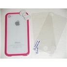 Premium Quality (HOT PINK) iPhone 4S / 4 Bow Bumper Case Ski...