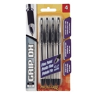 Promarx Grip DX Ballpoint Pens, Black, 4 Count (BP57-KR7B04-48)