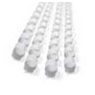 Qty 100 1-3/4 inch White Plastic Binding Combs 19 Loop Spine...