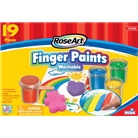 RoseArt Washable Finger Paints Set, Includes Paint, Paper, S...