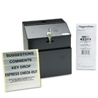 Safco? Steel Suggestion/Key Drop Box with Locking Top, 7w x ...