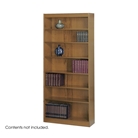 Safco 2-Shelf Square-Edge Veneer Bookcase, Medium Oak [Kitchen]