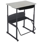 Safco AlphaBetter Desk, 28 by 20 Standard Top with Book Box ...