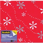 Scotch Gift Wrap, Snowflaked Stripes Pattern, 25-Square Feet...