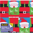 Scotch Gift Wrap, Split Santa Pattern, 25-Square Feet, 30-In...