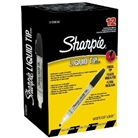 Sharpie Liquid Chisel Tip Permanent Markers, 12 Black Marker...