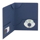 Smead Lockit Two-Pocket Folders, Linen Stock, Letter Size, D...