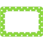 Teacher Created Resources Lime Polka Dots Name Tags, No. 2 (5174)