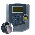 Time/Attendance Biometric System, for 125 Employees, Gray, S...