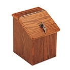 Vertiflex Products 50007 Wood Suggestion Box, Medium Oak Fin...