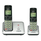 VTech CS6419-2 DECT 6.0 Cordless Phone, Silver/Black, 2 Handsets 