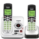 VTech DECT 6.0 Expandable 2-Handset Cordless Phone System wi...