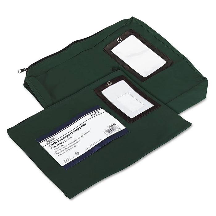 PMC04646 Expandable Dark Green Transit Sack, 14w x 11h x 3d By PM COMPANY