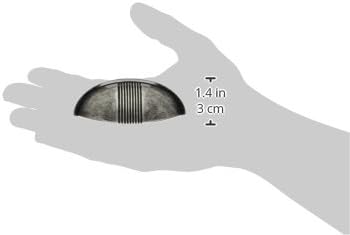 MNG Hardware 13611 2 1/2-Inch C/C 3 1/4-Inch Overall Striped Cup Pull, Distressed Antique Silver