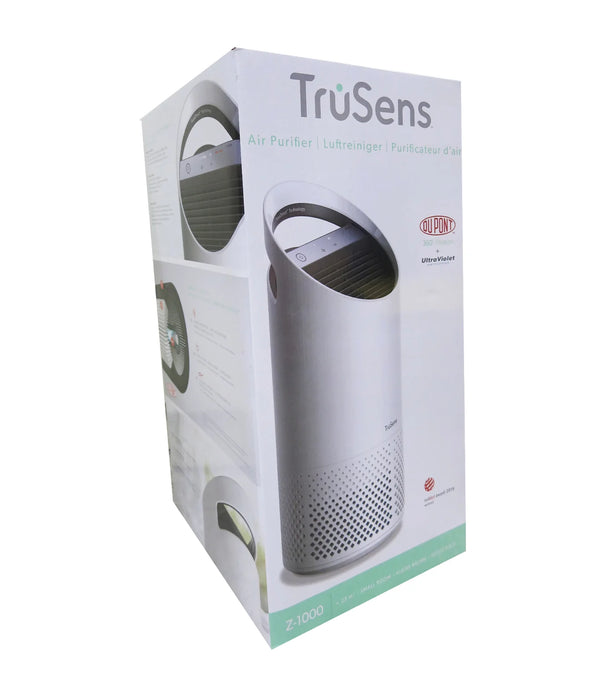 TruSens Z-1000 Small Air Purifiers, HEPA, Ultraviolet, 250 Sq. ft., White