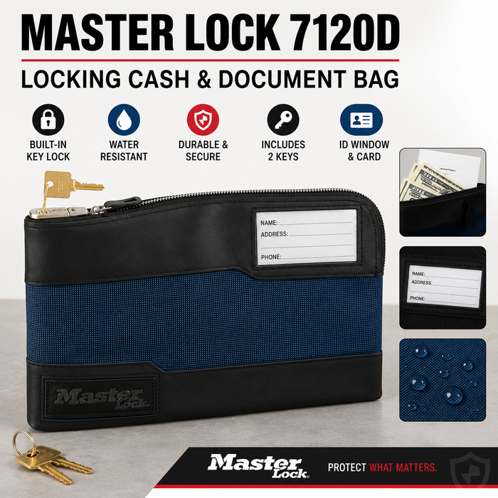 Master Lock 7120D Water-Resistant Locking Storage Bag