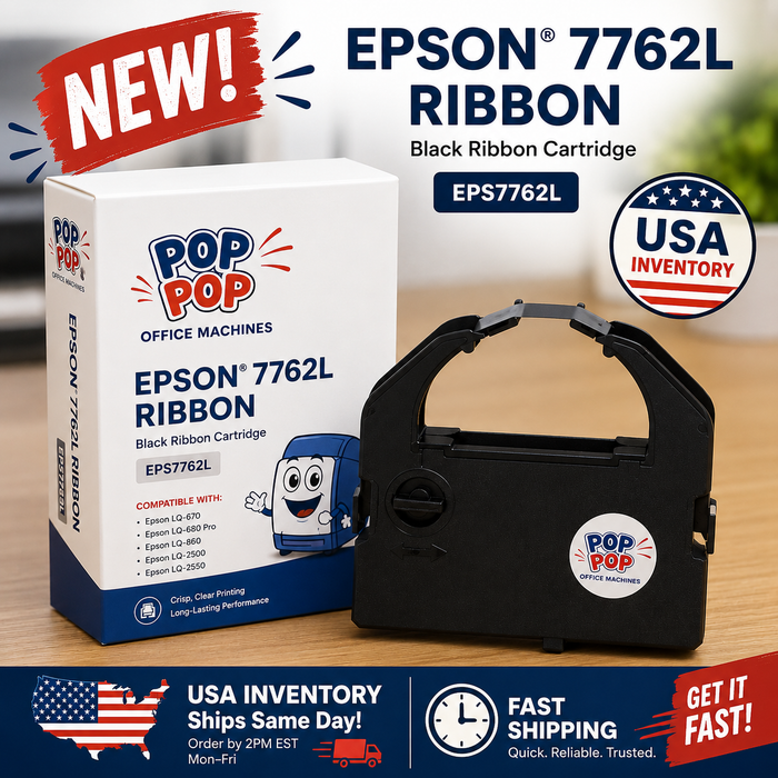Epson® 7762L Black Fabric Ribbon Cartridge — EPS7762L